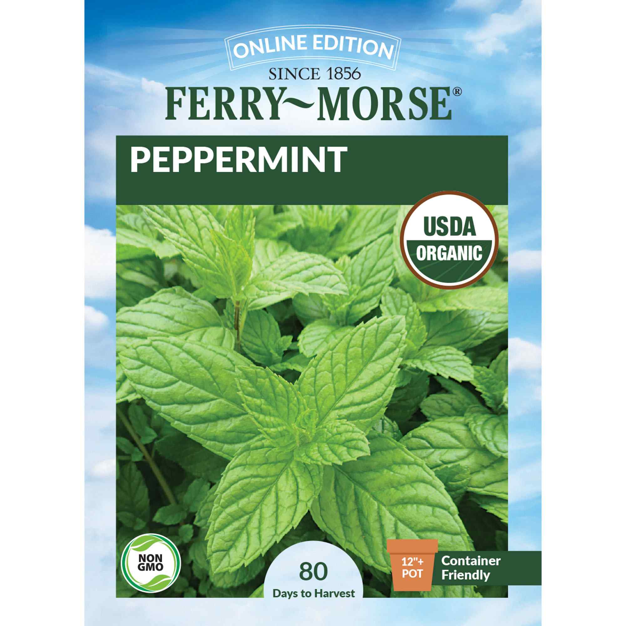 Ferry-Morse peppermint seed packet